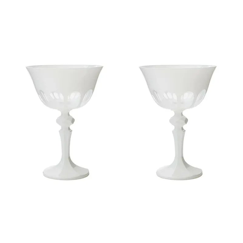 Sir|Madam Rialto Chalk Coupe Stemware, Set Of 2 1