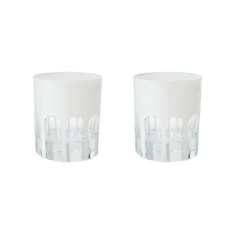 Sir|Madam Rialto Chalk-Tinted Old Fashion Glasses, Set Of 2 1