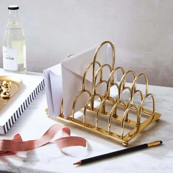 Sir|Madam Solid Brass Toast Rack Stand 1