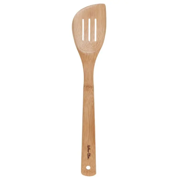 Slotted Bamboo Stir-Fry Spatula – 13-Inch Helen'S Asian Kitchen 1