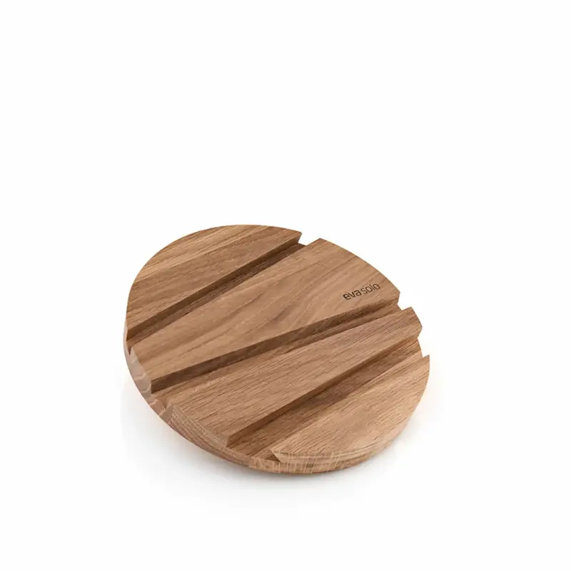 Smartmat Oak Wood Trivet With Tablet Stand 1