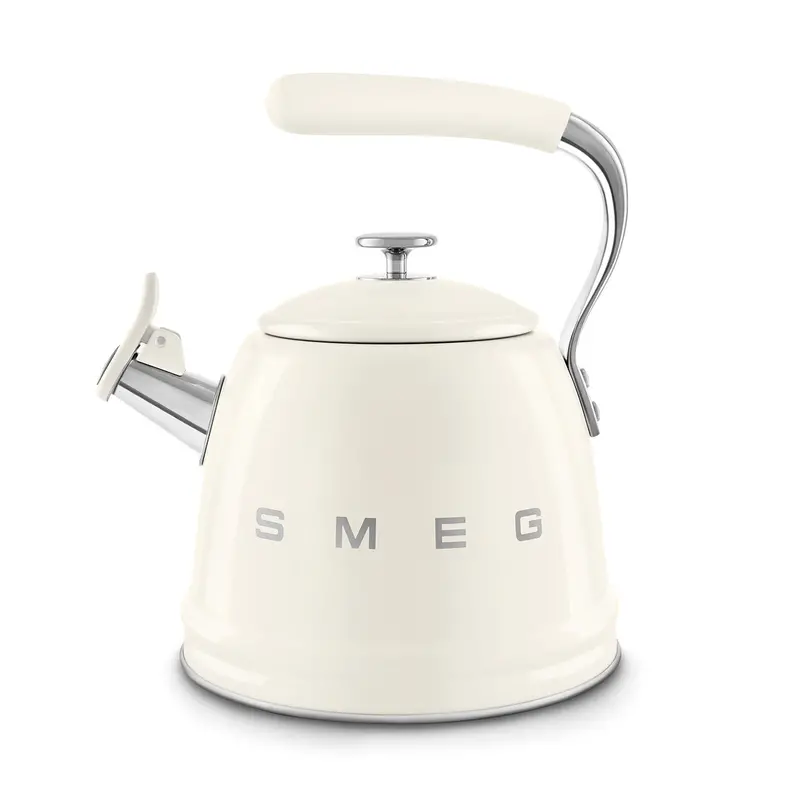 Smeg Retro-Style Whistling Kettle – 1950S Inspired Stainless Steel Electric Or Stovetop Kettle 1