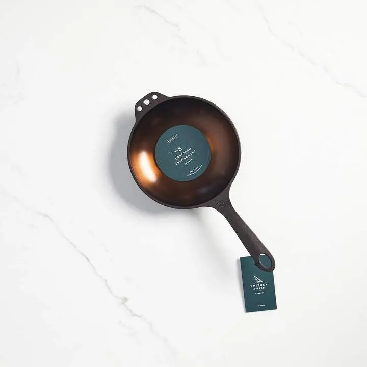 Smithey No. 8 Cast Iron Chef Skillet 1