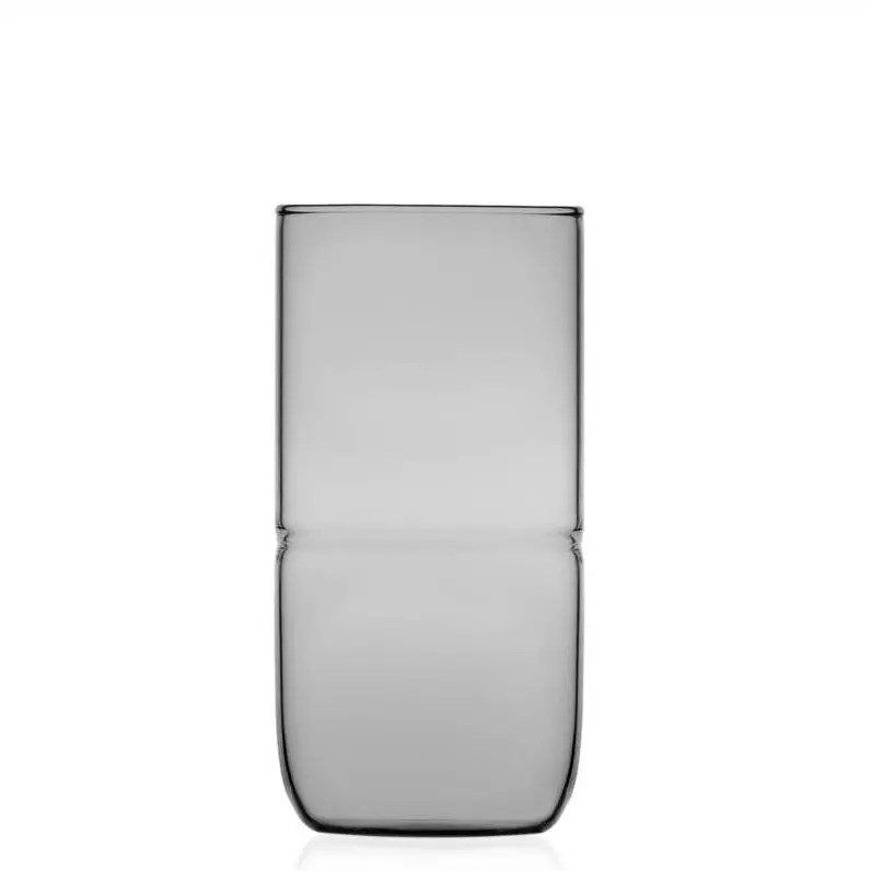 Smoke-Tinted Long Drink Glass 1