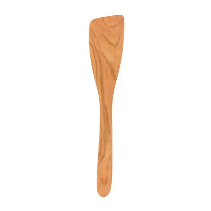 Solid Olive Wood Flat Spatula – Eddington'S Kitchen Tool 1