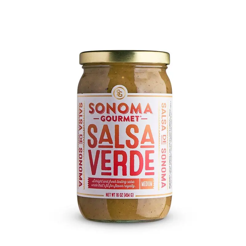 Sonoma Gourmet Salsa Verde – Fresh Tomatillo & Jalapeño Sauce 1