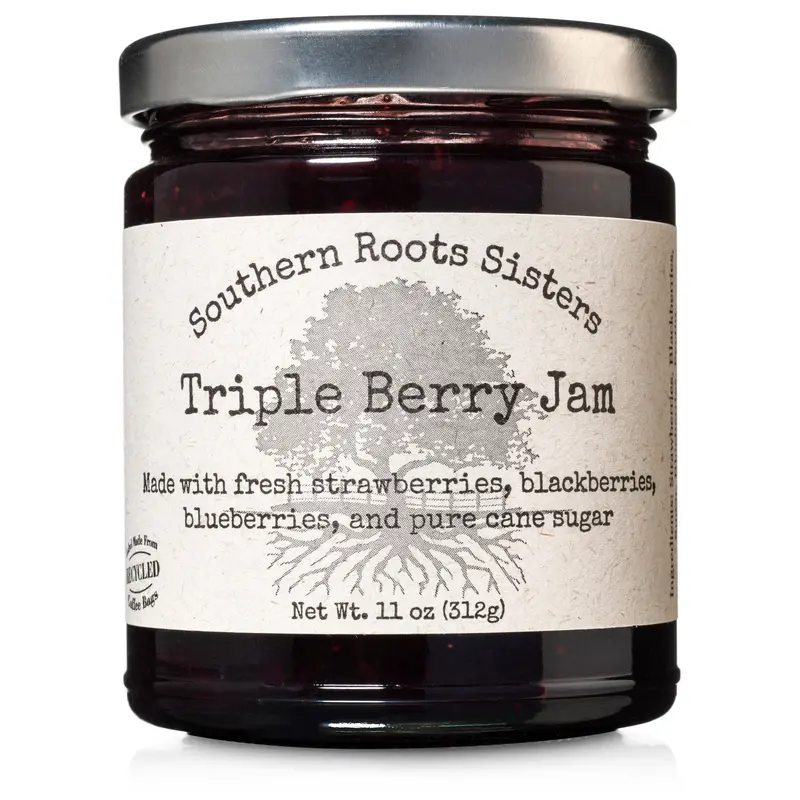 Southern Roots Sisters Triple Berry Jam – Mixed Wild Berry Preserve 1