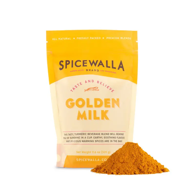 Spicewalla Golden Milk Turmeric Spice Blend – Resealable Bag 1