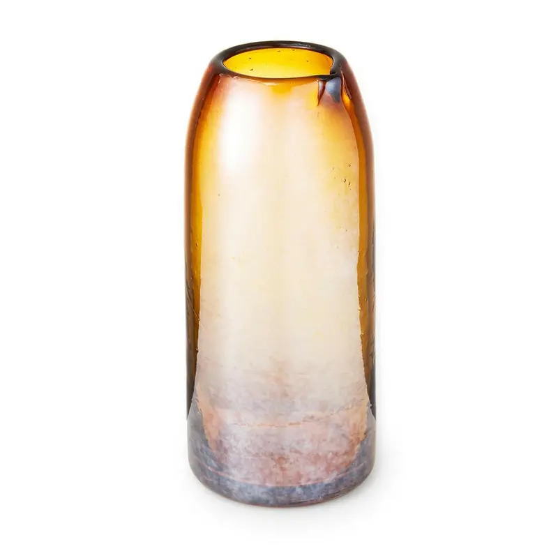 St. Frank Iridescent Amber Glass Pitcher 1