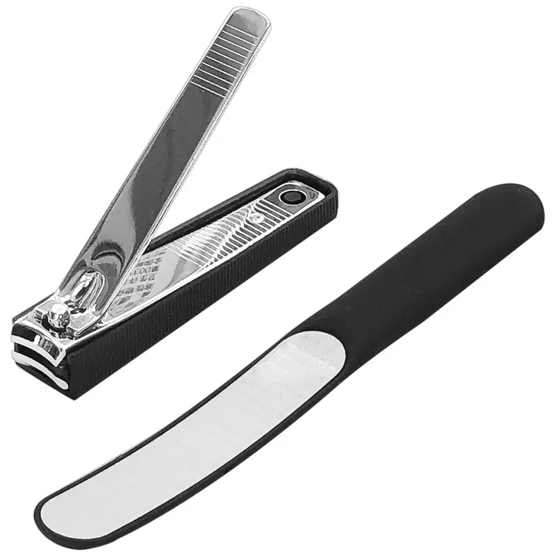 Stainless Steel Nail Clipper Set – 2-Piece Kit 1