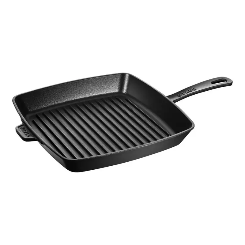 Staub 12-Inch Square Enameled Cast Iron Grill Pan 1