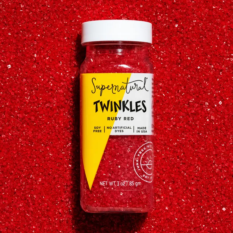 Supernatural Ruby Red Twinkles Sanding Sugar – Shimmering Edible Glitter 1