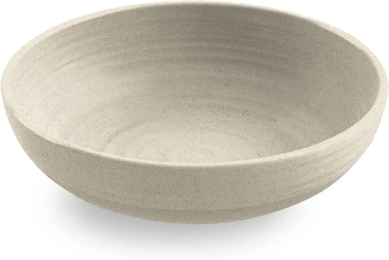 Tarhong Planta Matte Low Bowl In Dune 1