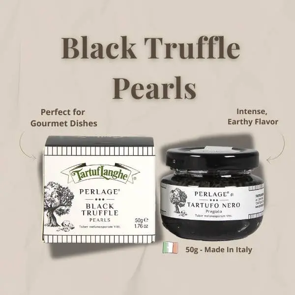 Tartuflanghe Caviar-Style Black Truffle Pearls – Gourmet Garnish 1