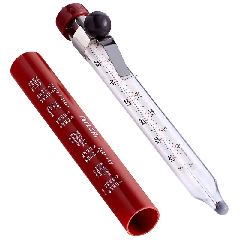 Taylor 8-Inch Candy And Deep-Fry Thermometer With Hanging Hook 1