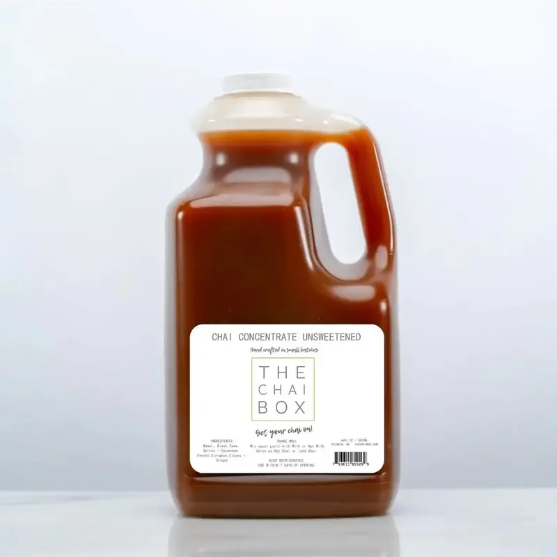 The Chai Box Unsweetened Chai Concentrate – 64 Oz Growler 1