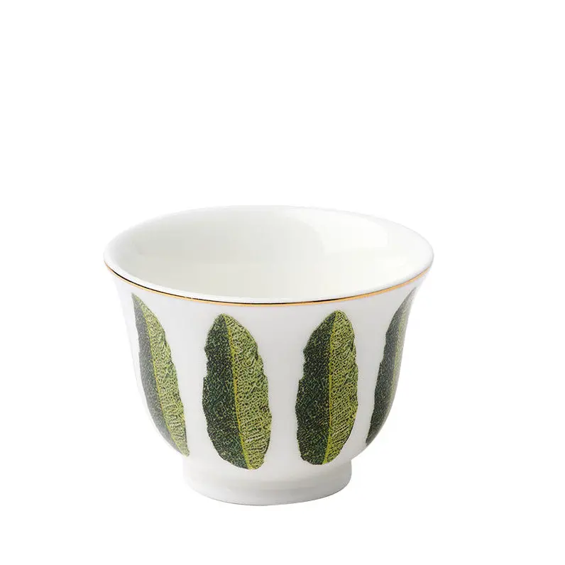 The Palm Chaffe Cups – Set Of 6, Natural Palm-Inspired Design 1