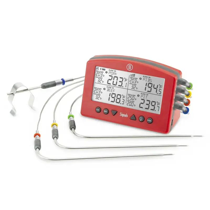 Thermoworks Signals Smart Bbq Thermometer – Wifi & Bluetooth Enabled In Red 1