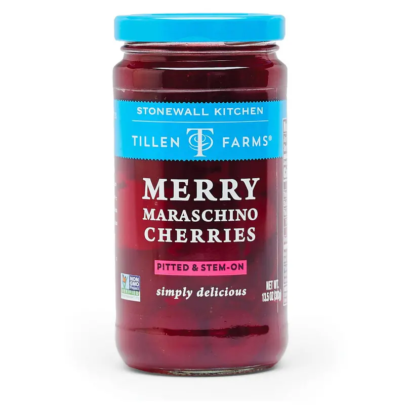 Tillen Farms Merry Maraschino Cherries – Festive, Sweet Holiday-Style Cherries 1