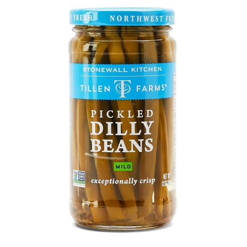 Tillen Farms Mild Dilly Beans – Tangy, Herb-Infused Pickled Green Beans 1