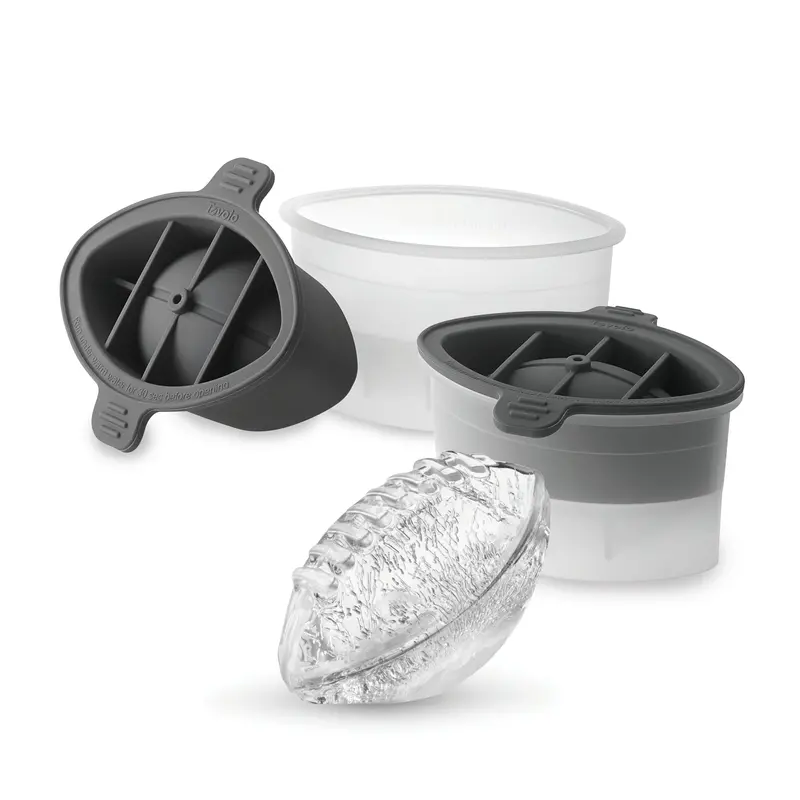 Tovolo Football-Shaped Ice Cube Molds – Charcoal 1