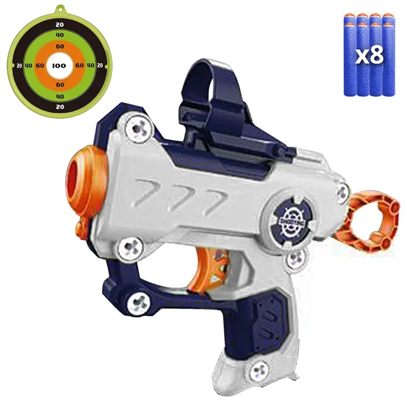 Toy Replica Gun With 8 Foam Bullets – Safe Play Design 1