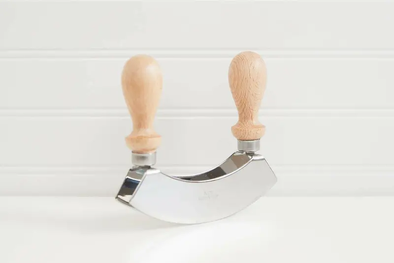 Traditional Double-Blade Mezzaluna Chopper 1