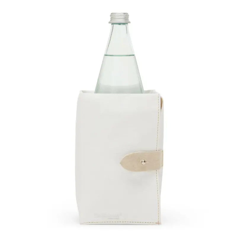 Uashmama Ice-Cube Beverage Chiller – White Cotton-Linen Cooler 1