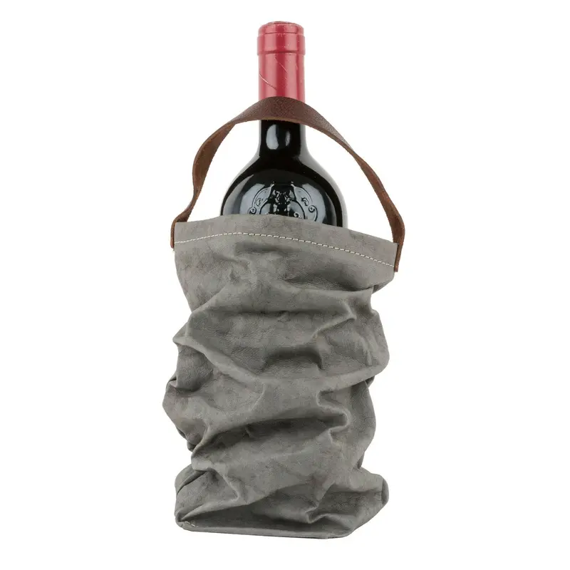 Uashmama Insulated Wine Tote Bag – Deep Charcoal Grey 1