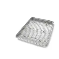 Usa Pan Half-Sheet Pan And Baking Rack Combo Kit 1