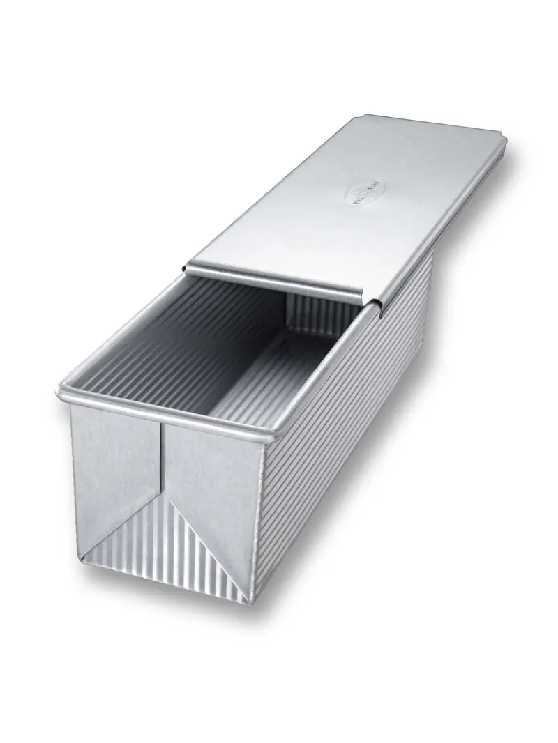 Usa Pan Small Covered Pullman Loaf Pan – Nonstick Aluminized Steel 1