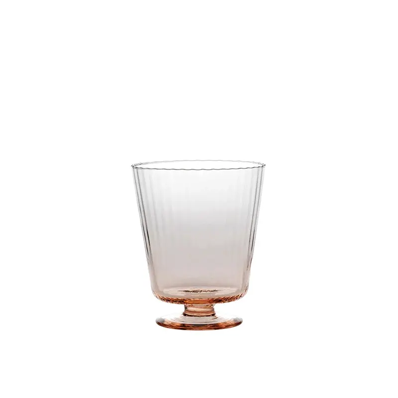Ve_Nier Plissé Quartz Chalice – Textured Crystal Drinkware 1