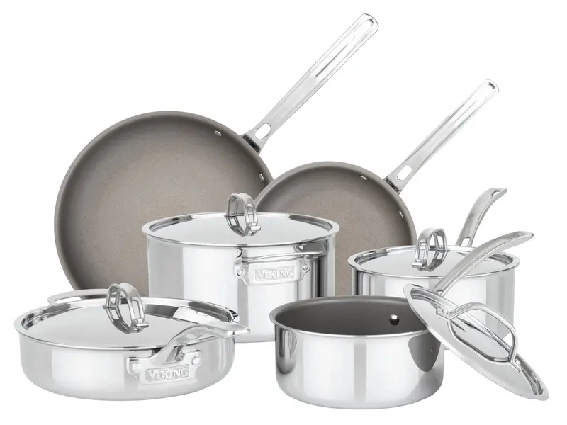 Viking Pureglide Pro 3-Ply 10-Piece Cookware Set 1