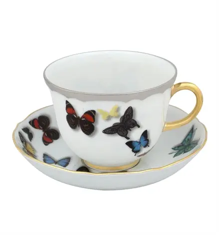 Vista Alegre Lacroix Butterfly Parade Tea Cup And Saucer Set 1