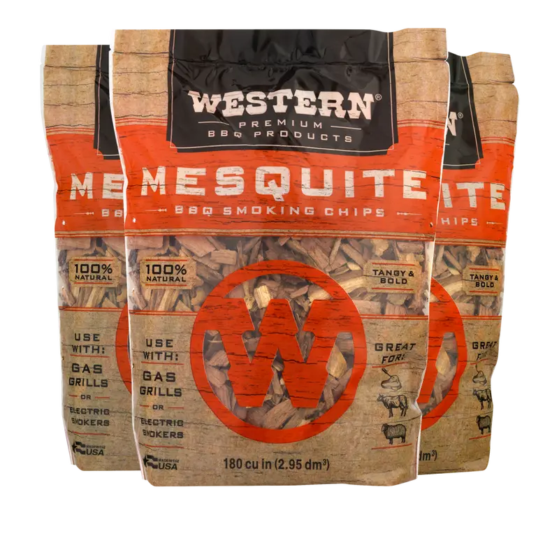 Western Mesquite Smoking Chips – Intense, Southwestern Smoke 1