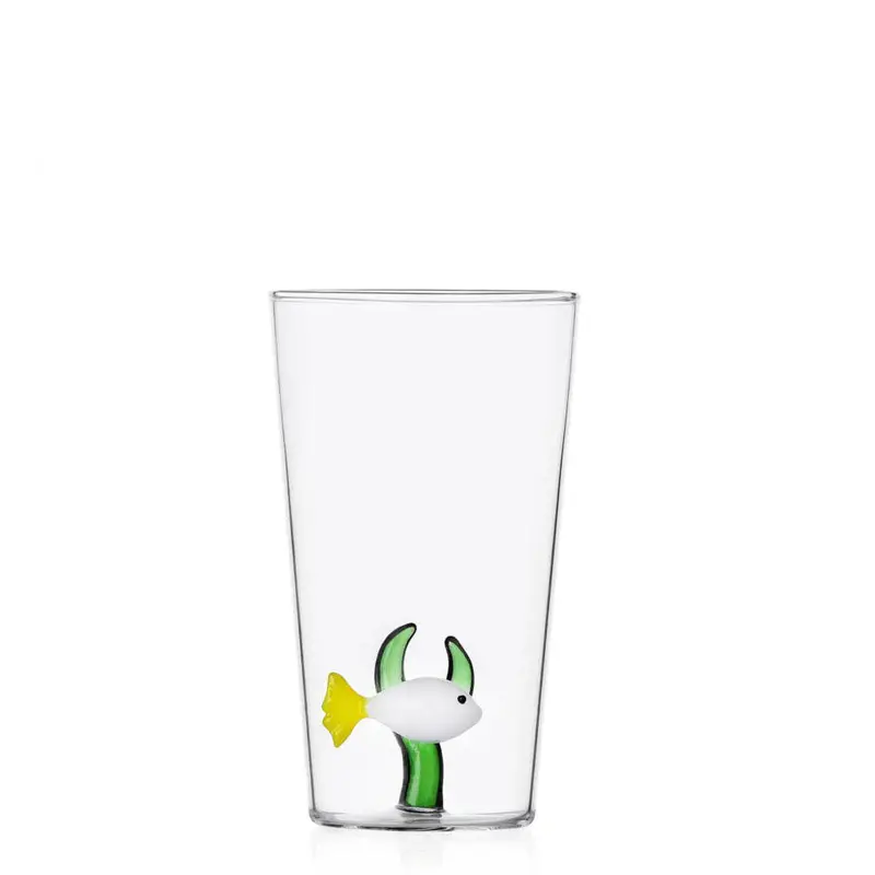 White Fish And Green Seaweed Long Drink Tumbler 1
