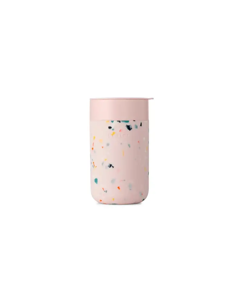W&P Ceramic Mug – 16 Oz, Terrazzo Blush Pattern 1