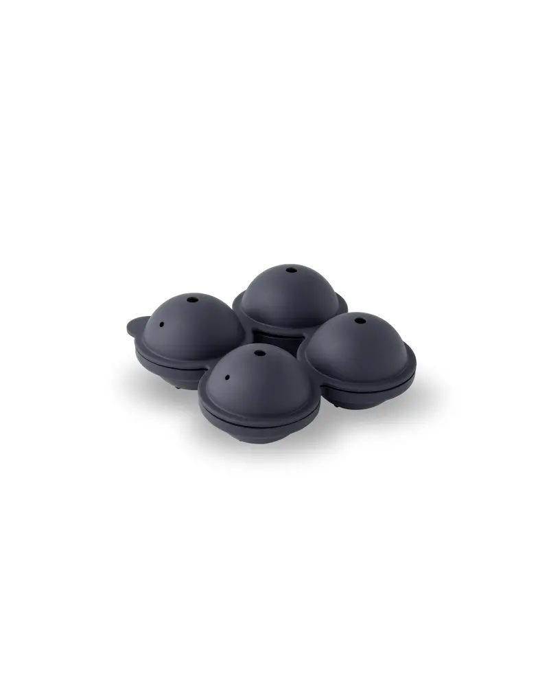W&P Peak Silicone Ice Tray – Charcoal, Sphere Ice Cubes 1