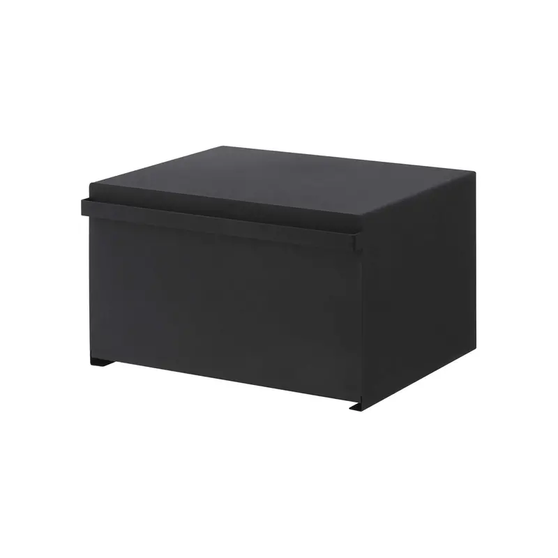 Yamazaki Home Tower Bread Storage Box – Stainless Steel With Matte Black Finish 1