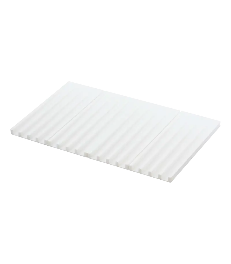Yamazaki Tower Silicone Folding Dish Drainer Mat – Compact, White Design 1