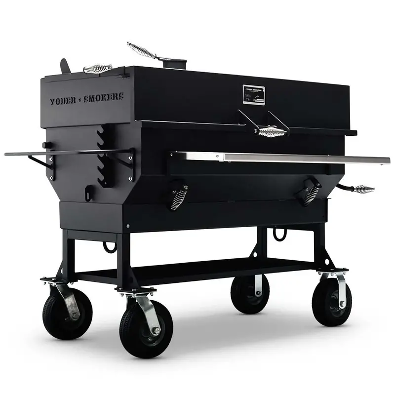 Yoder 24" X 48" Flat-Top Charcoal Grill Station 1