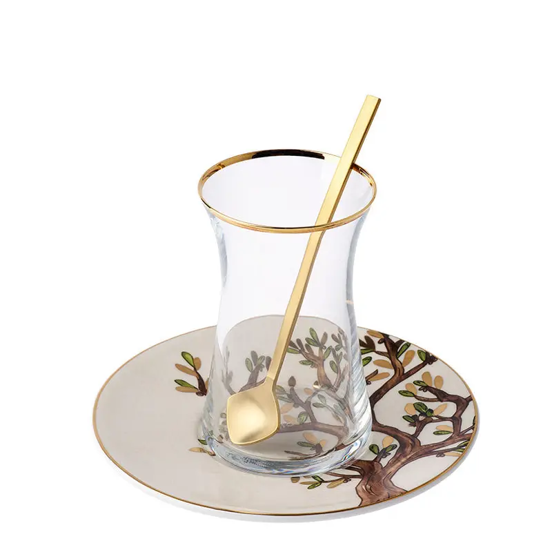 Zaytoune Tea Cup Collection – Set Of 6, Fine Ceramic 1