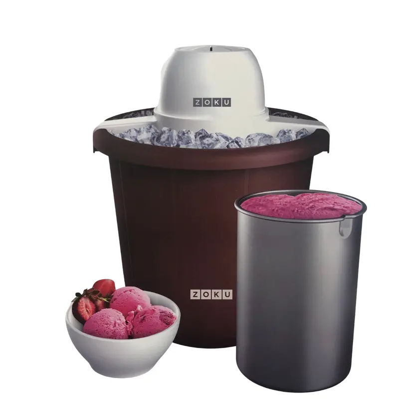 Zoku Bucket-Style Ice Cream Maker – No-Churn Frozen Dessert Maker 1