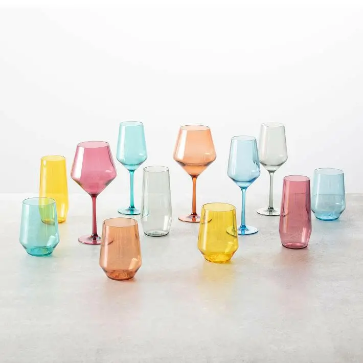 Zwiesel Fortessa Tritan Outdoor Wine Glasses – Shatterproof, Colorful Set 1