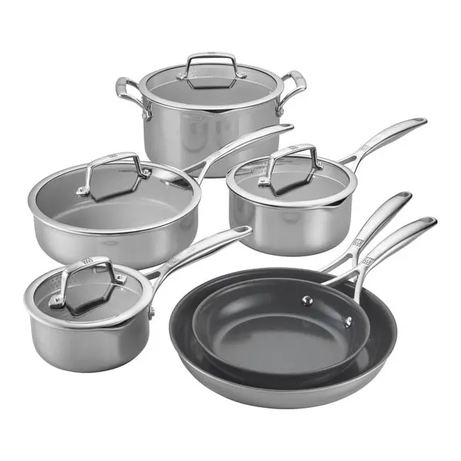 Zwilling Energy Plus 10-Piece Ceramic Nonstick Cookware Set (Ceraforce Xtreme) 1