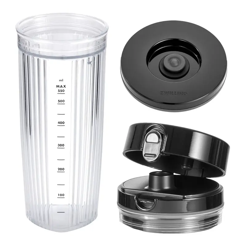 Zwilling Enfinigy Personal Blender Jar With Dual Lids: Sip & Seal Vacuum Lid 1