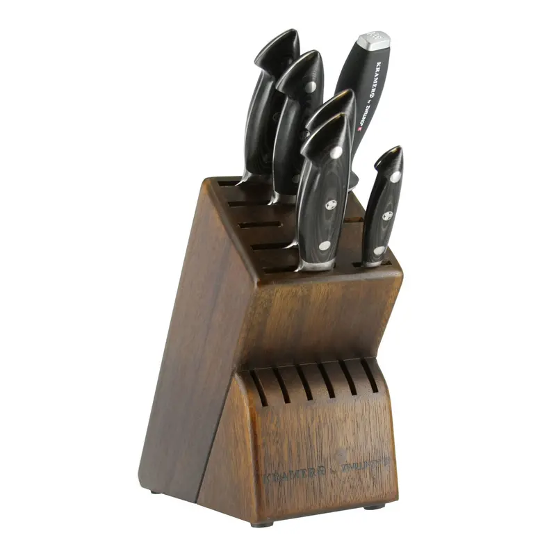 Zwilling Kramer Euroline 7-Piece Damascus Knife Block Set 1