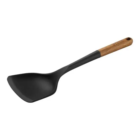 Zwilling Staub Wok Turner – Wide Silicone-Tipped Stainless Tool 1